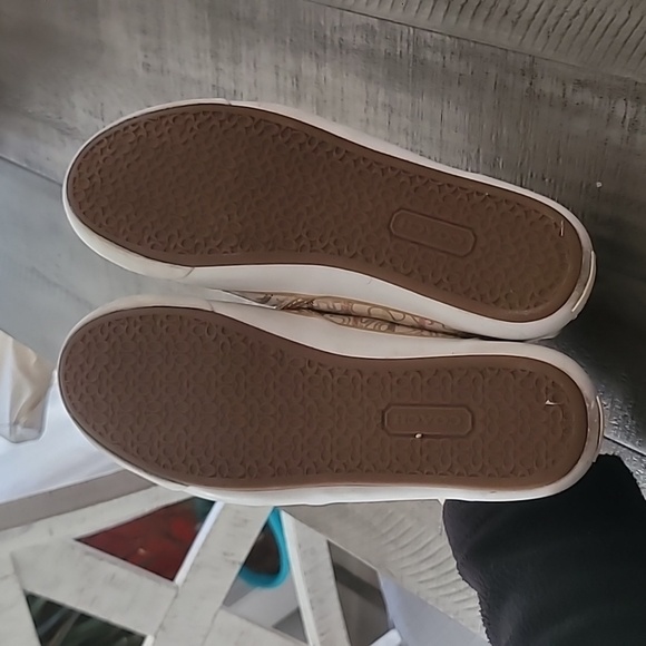 Coach Beale Multicolor Plaid Logo Slip On Shoes Sneakers Size 8 B - Picture 5 of 8